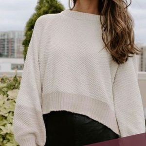 KITTENISH COLOR BLOCK SWEATER